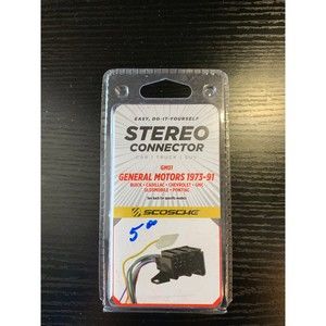 Scosche GM01-WM1 Car Stereo Wiring Harness Compatible with Select 1973 to 1991 G